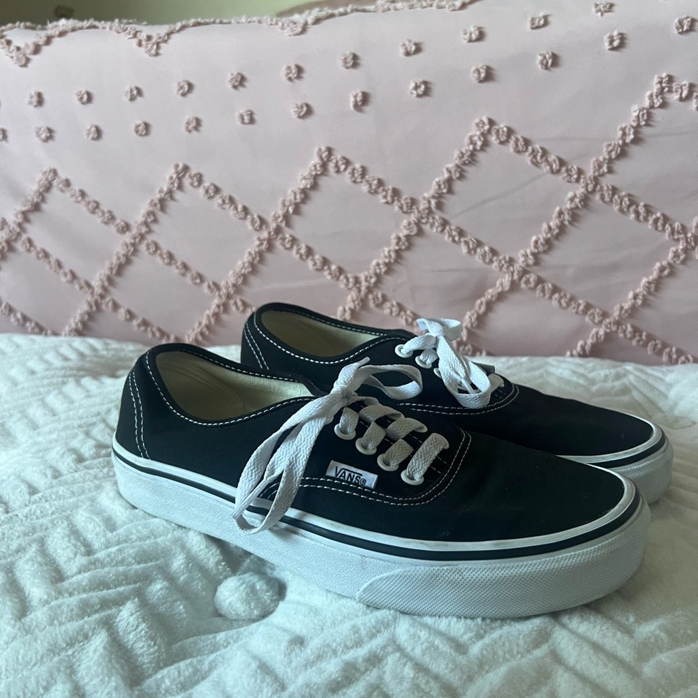Womens Black Lace Up Vans